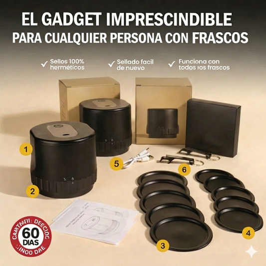 KIT DE SELLADO + GUIA DE CONSERVACION DE ALIMENTOS DE REGALO