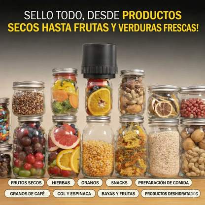 KIT DE SELLADO + GUIA DE CONSERVACION DE ALIMENTOS DE REGALO