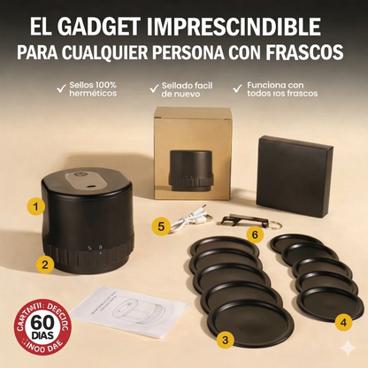 KIT DE SELLADO + GUIA DE CONSERVACION DE ALIMENTOS DE REGALO