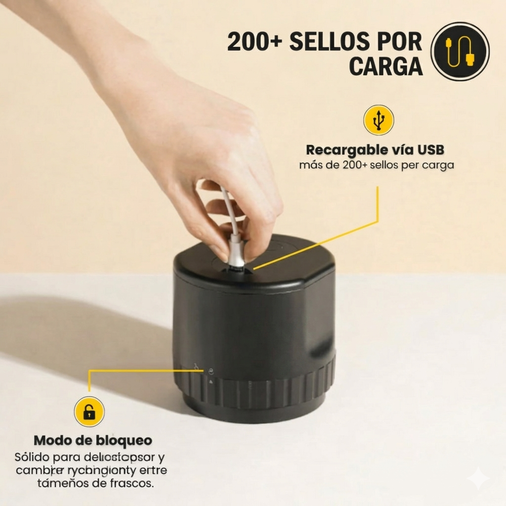 KIT DE SELLADO + GUIA DE CONSERVACION DE ALIMENTOS DE REGALO